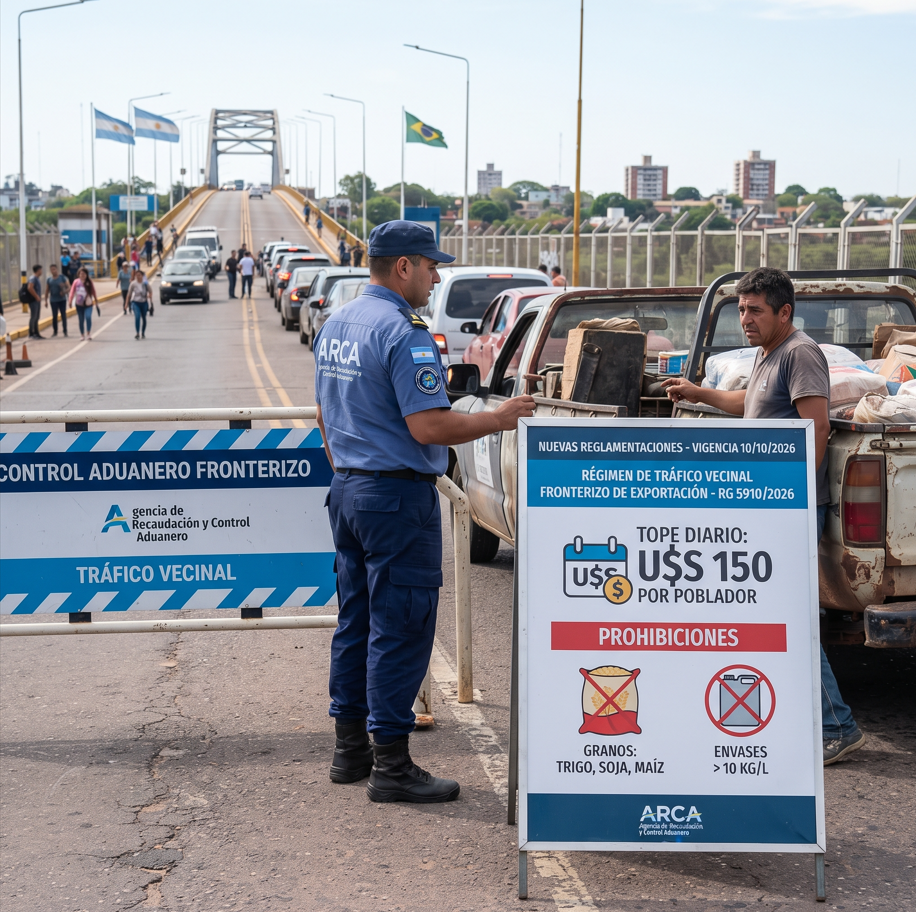 ARCA y los controles en el Tráfico Vecinal Fr